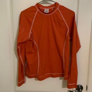 Orange Lands End Kids Rash Guard